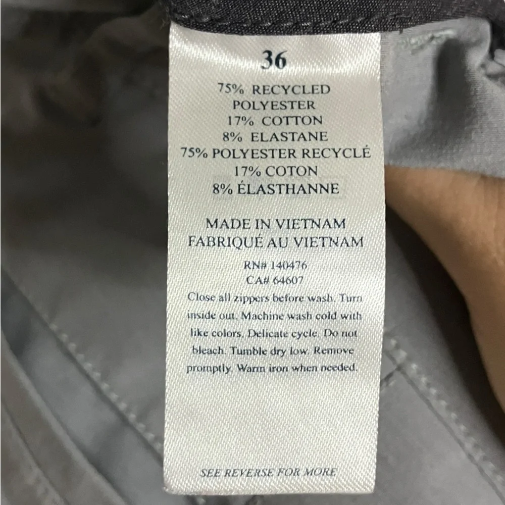 Faherty All Day Shorts 36 7” Inseam Hybrid Quick Dry Stretch Drawstring Gray
